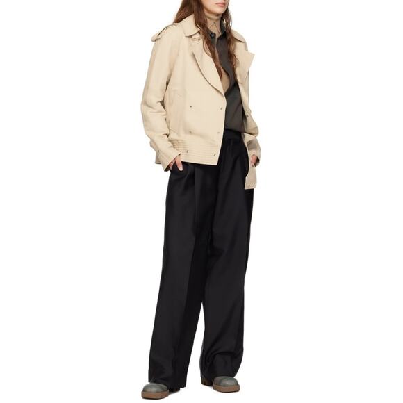 Burberry off-centre canvas trench jacket Light Beige 6 $2999 - Picture 6 of 11